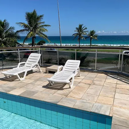 Apart hotel em frente à praia da Barra da Tijuca, vista total para o mar-3